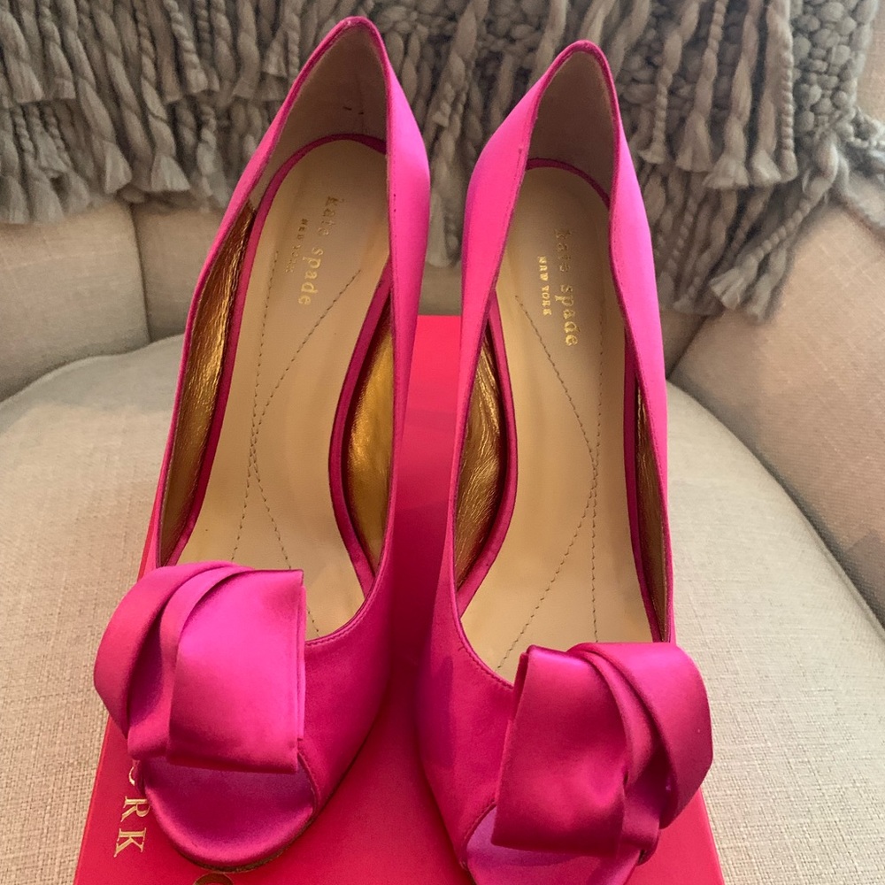 Authentic Kate Spade Clarice Hot Pink Sz 10 - Picture 3 of 9
